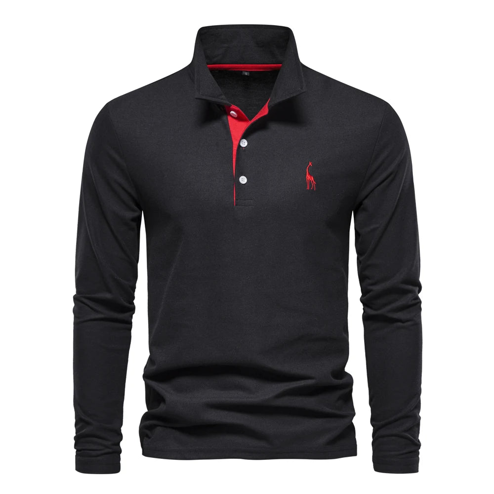 Men's Polo Shirts Long Sleeve