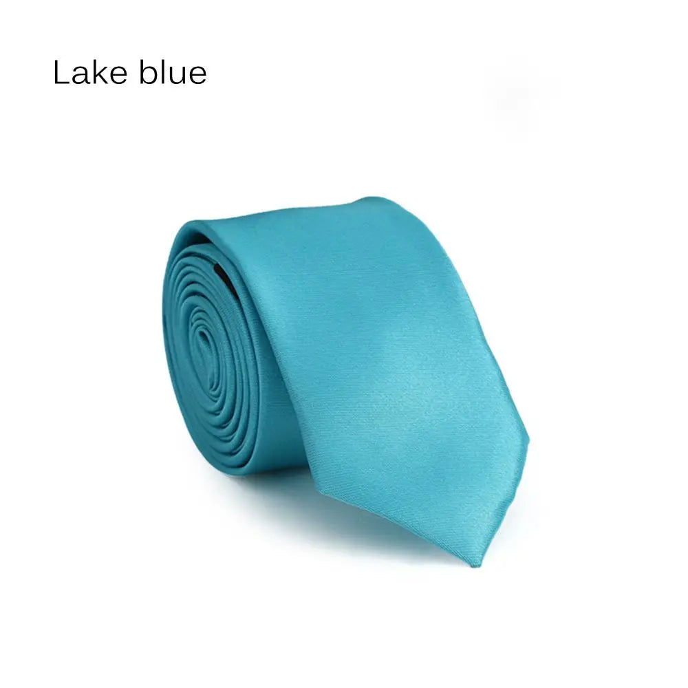 Men's Solid Skinny Necktie