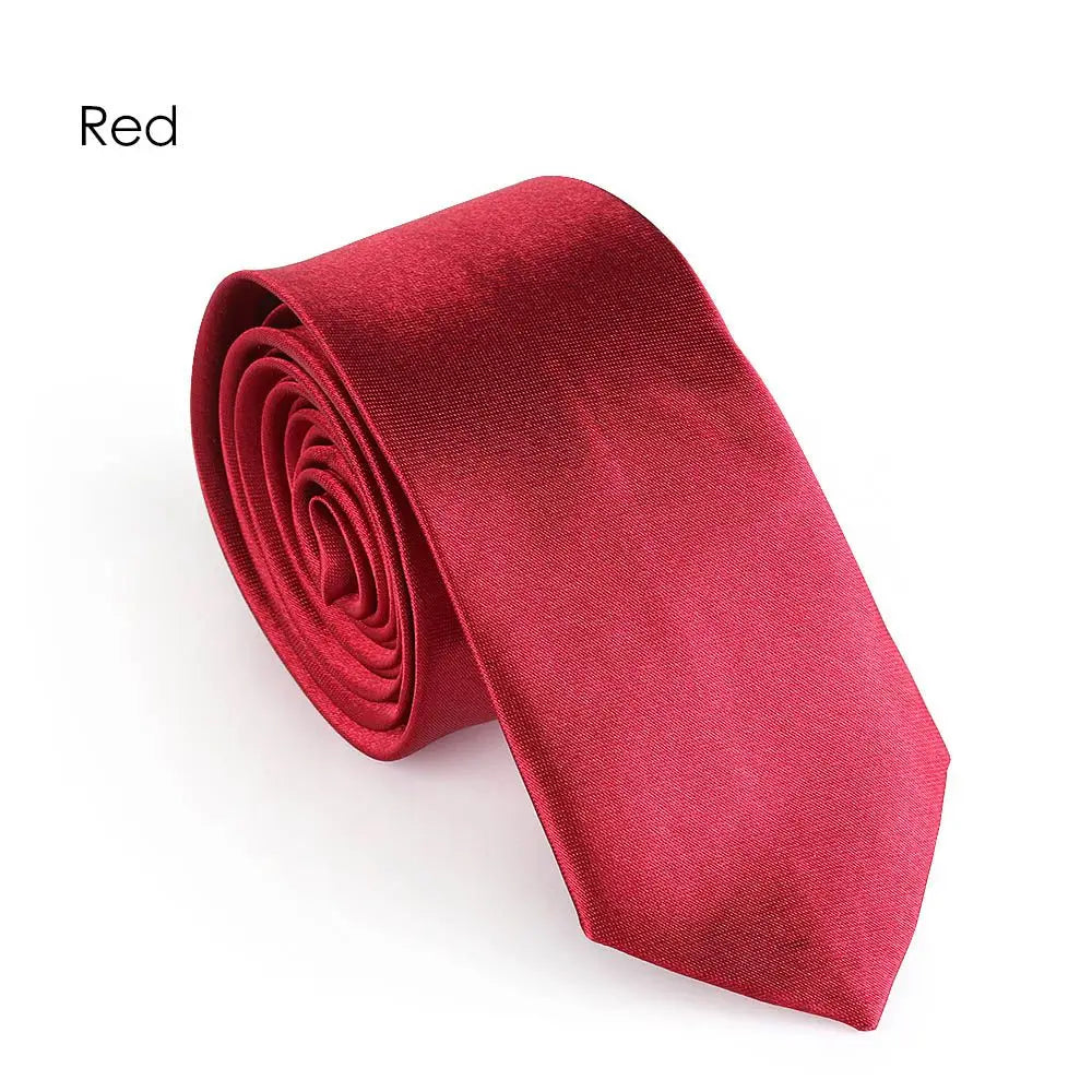 Men's Solid Skinny Necktie