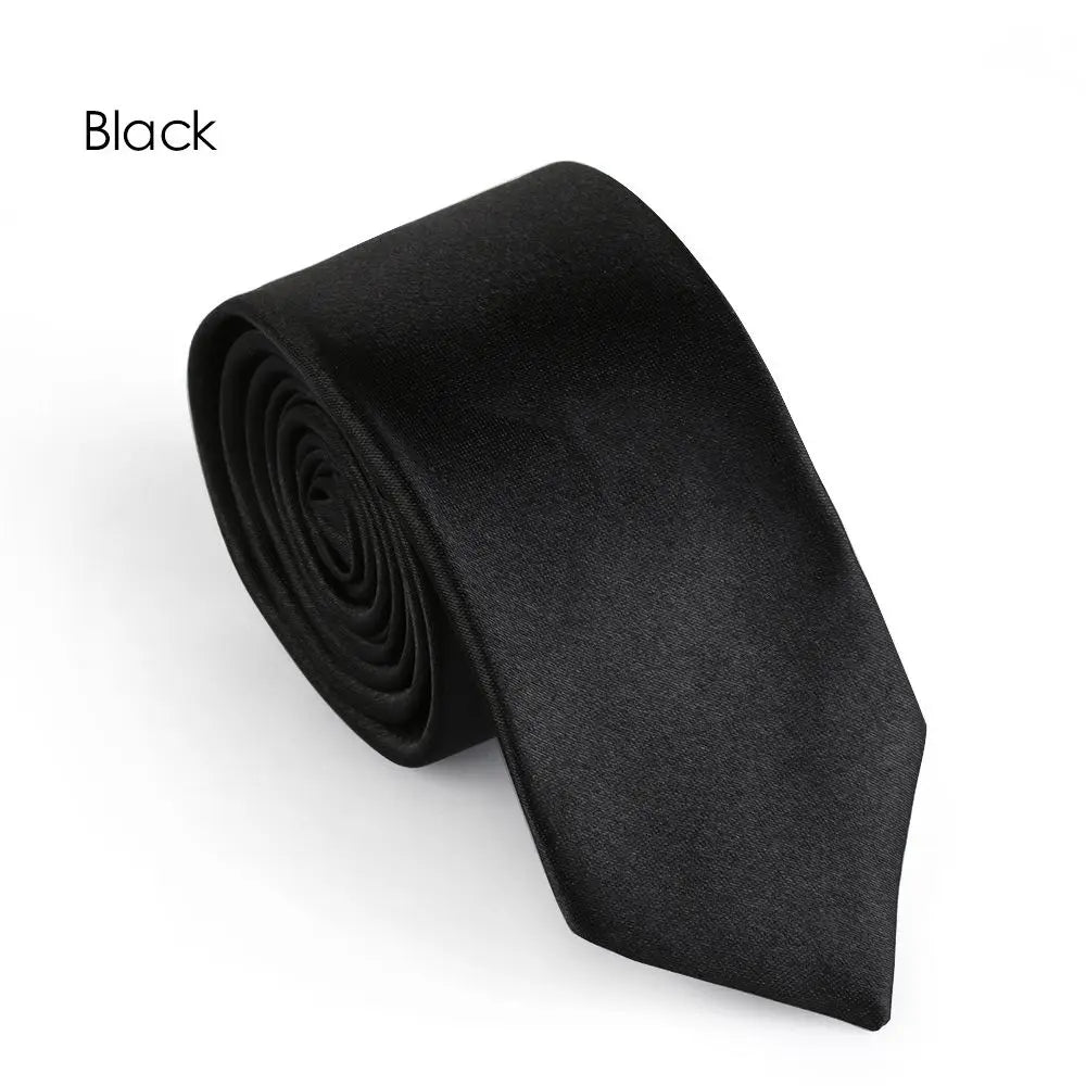 Men's Solid Skinny Necktie