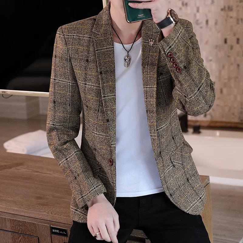 Men's Slim Fit Casual Blazer