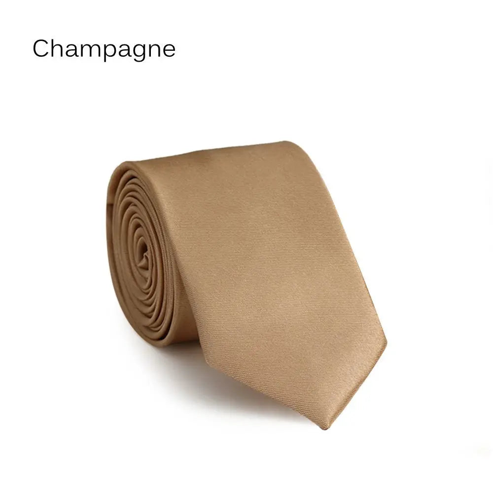 Men's Solid Skinny Necktie