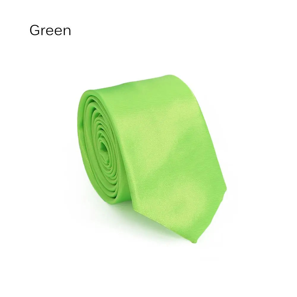 Men's Solid Skinny Necktie