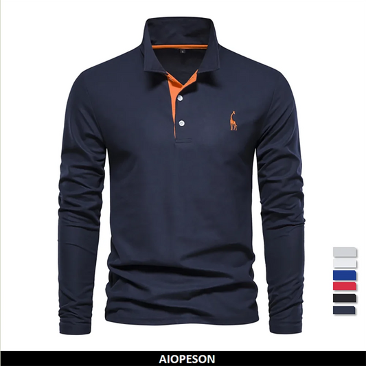Men's Polo Shirts Long Sleeve