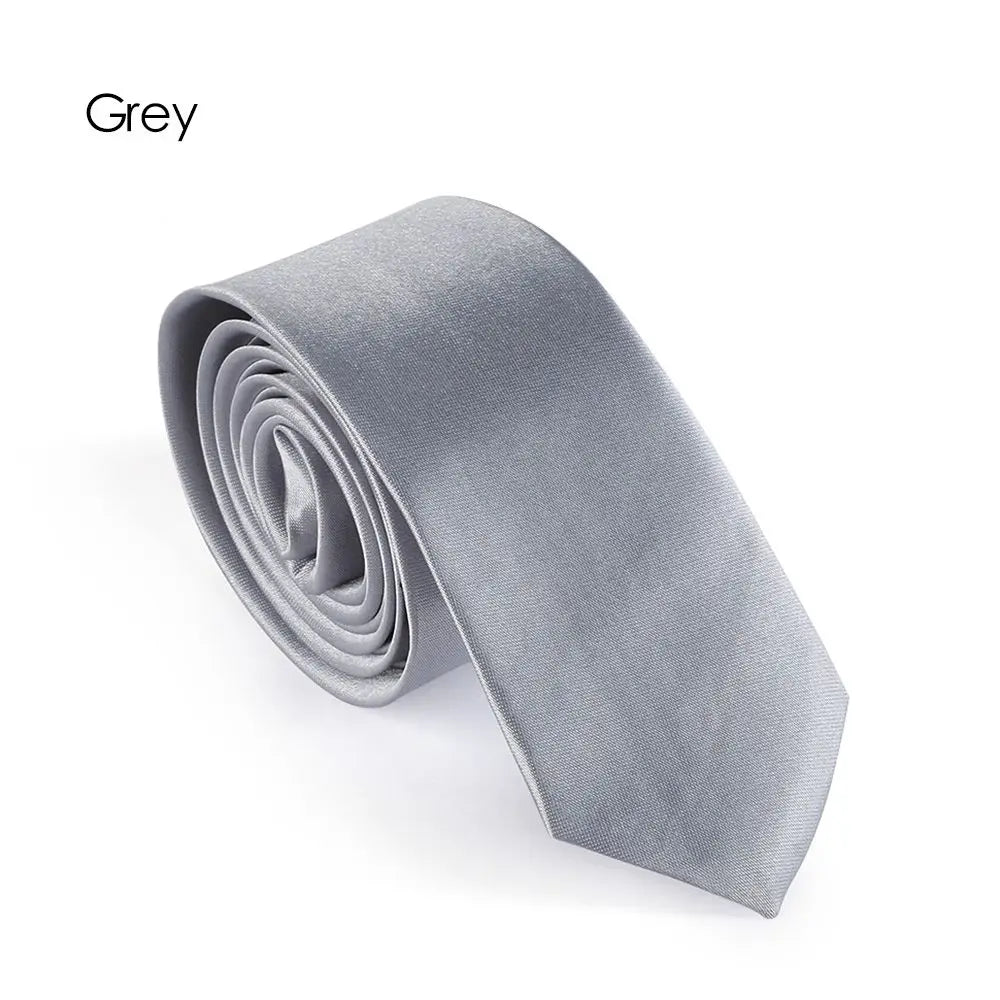 Men's Solid Skinny Necktie