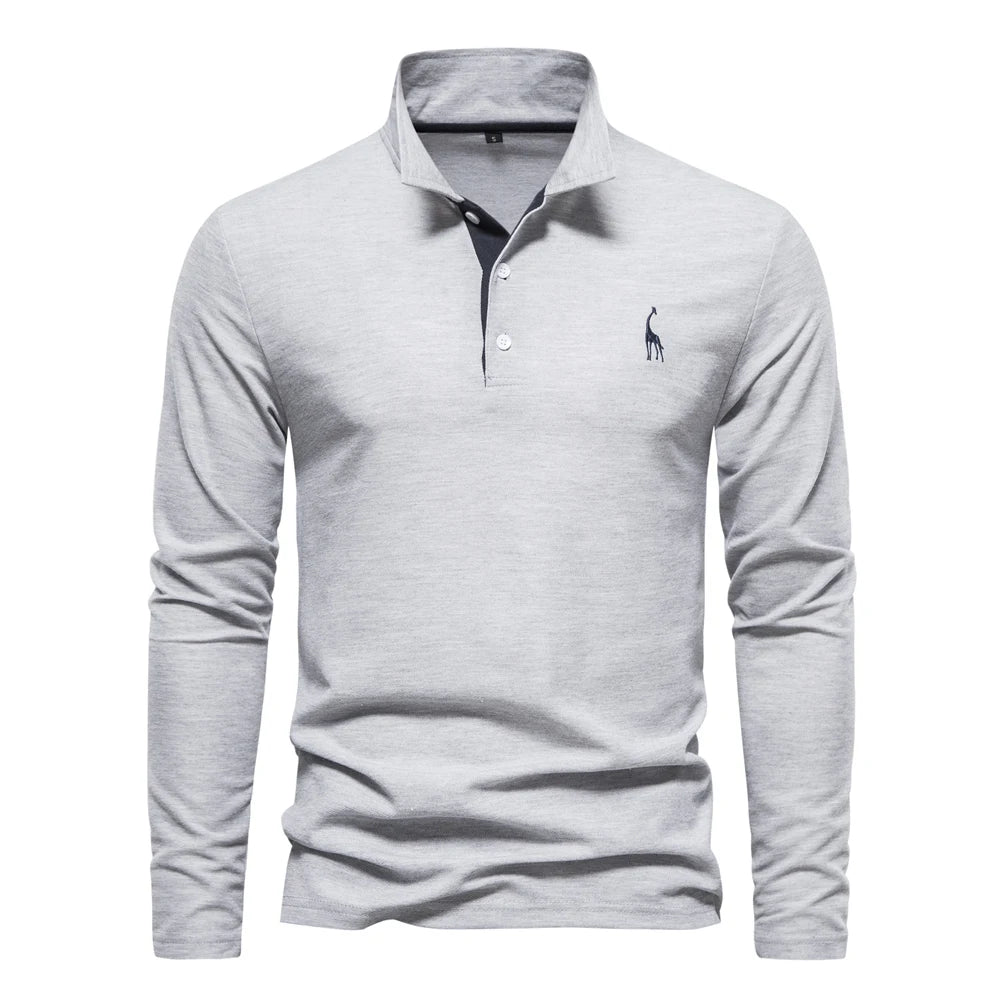 Men's Polo Shirts Long Sleeve