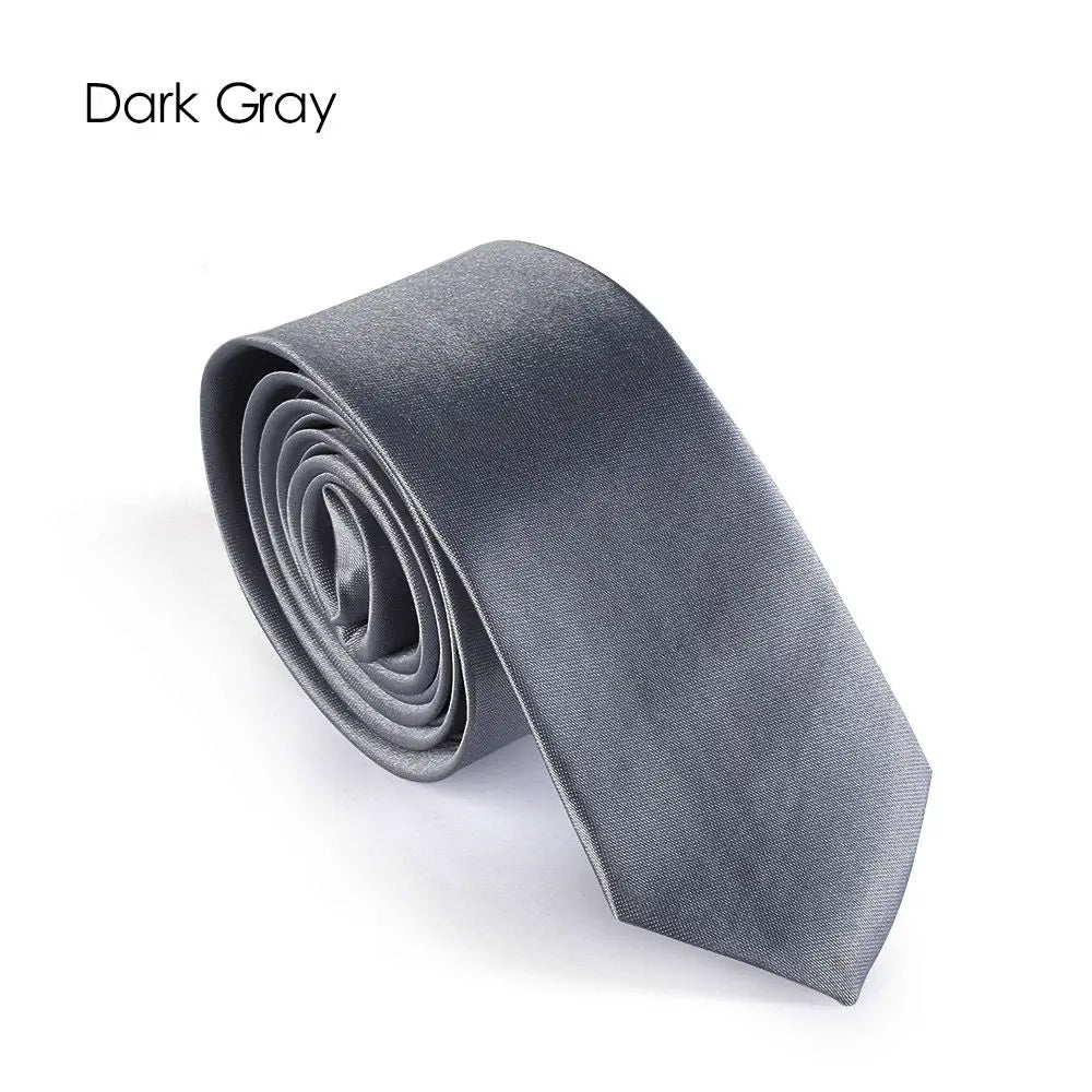 Men's Solid Skinny Necktie