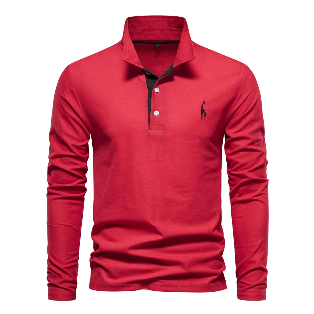 Men's Polo Shirts Long Sleeve