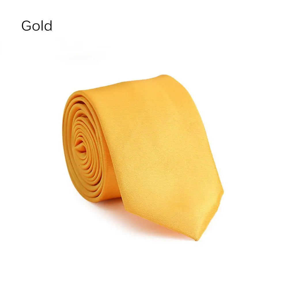 Men's Solid Skinny Necktie