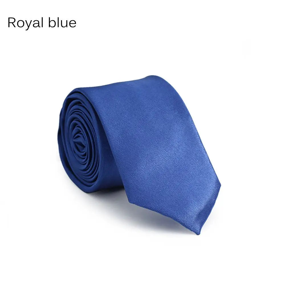 Men's Solid Skinny Necktie