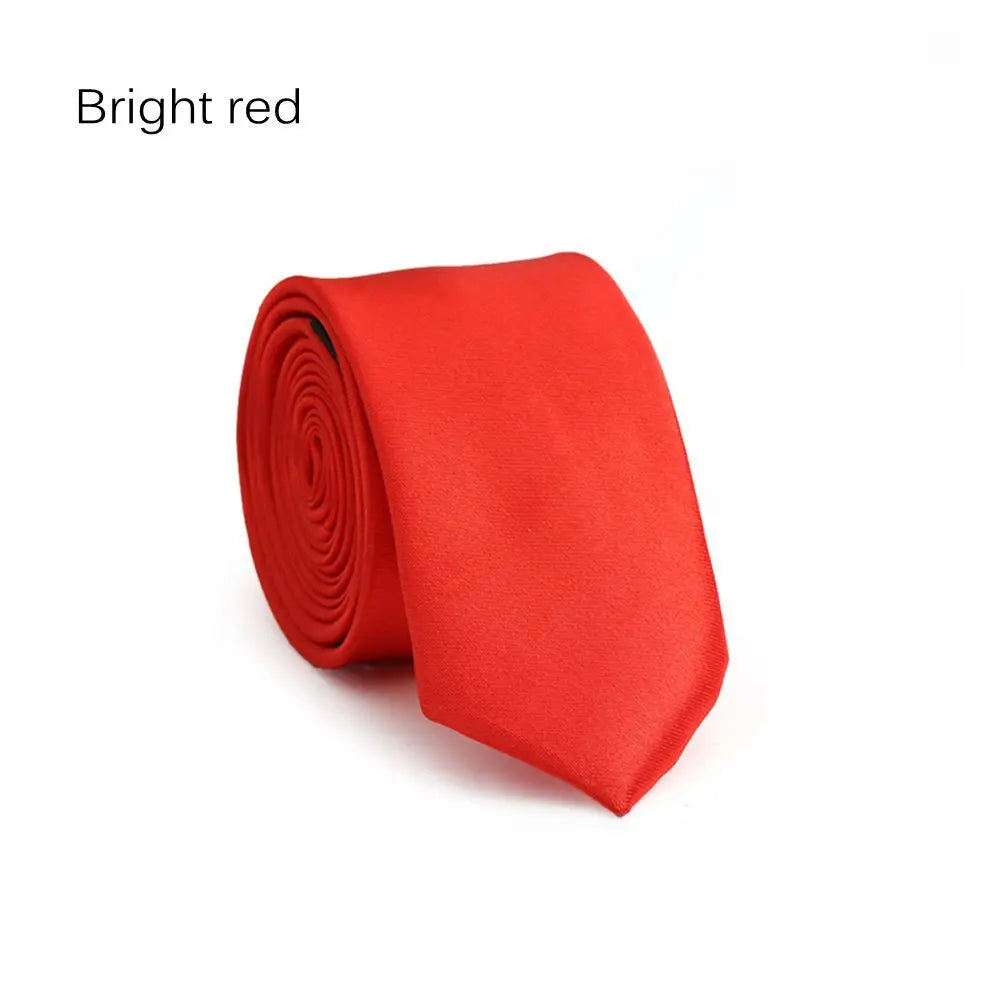 Men's Solid Skinny Necktie