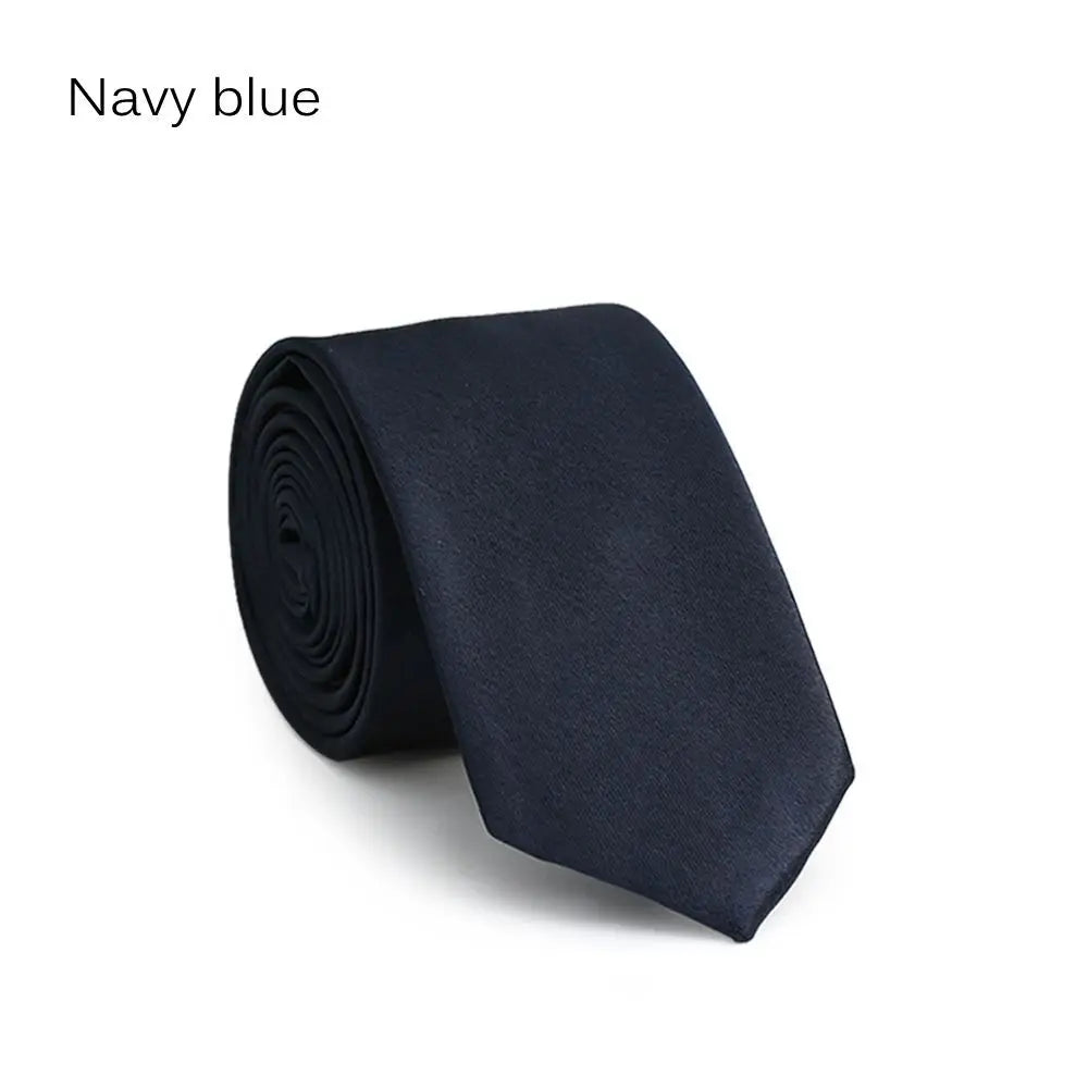 Men's Solid Skinny Necktie