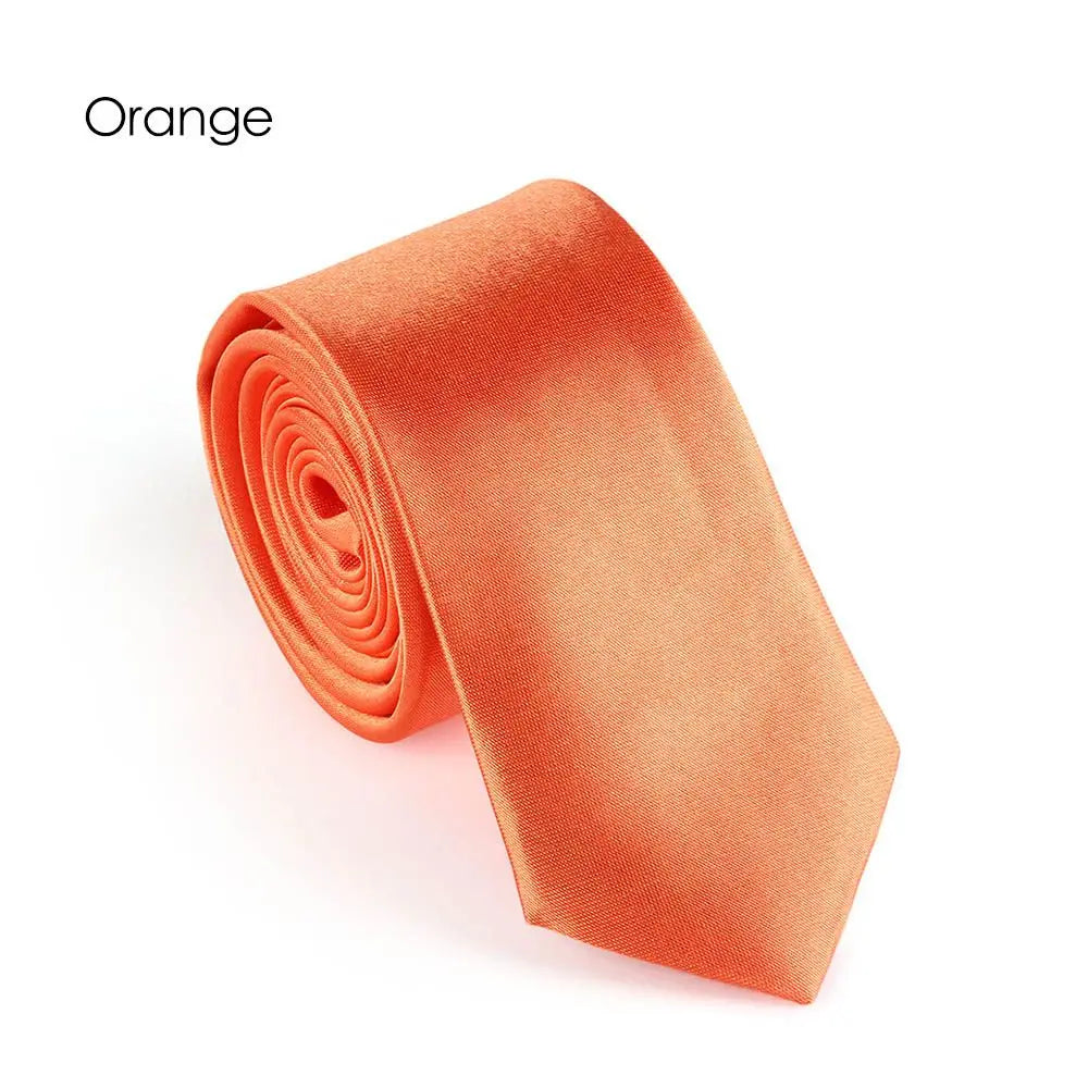Men's Solid Skinny Necktie