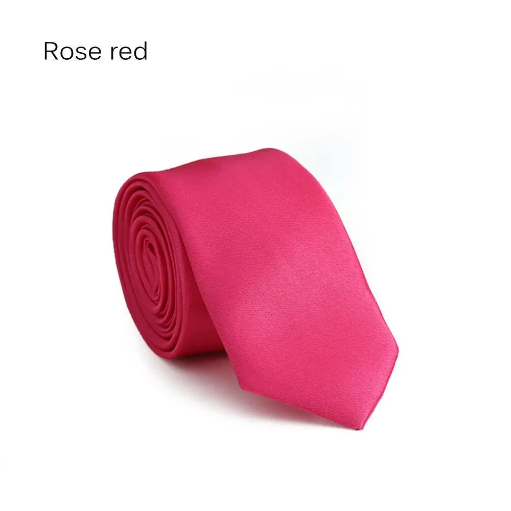 Men's Solid Skinny Necktie