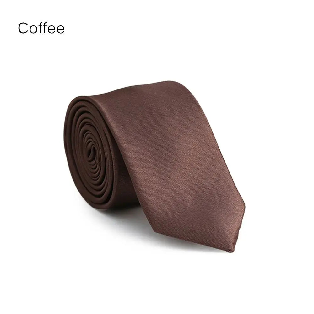 Men's Solid Skinny Necktie