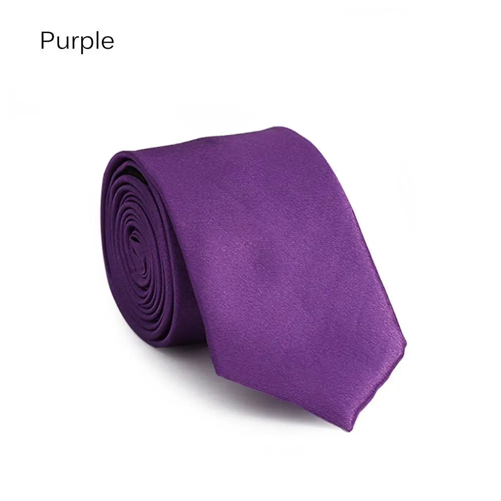Men's Solid Skinny Necktie